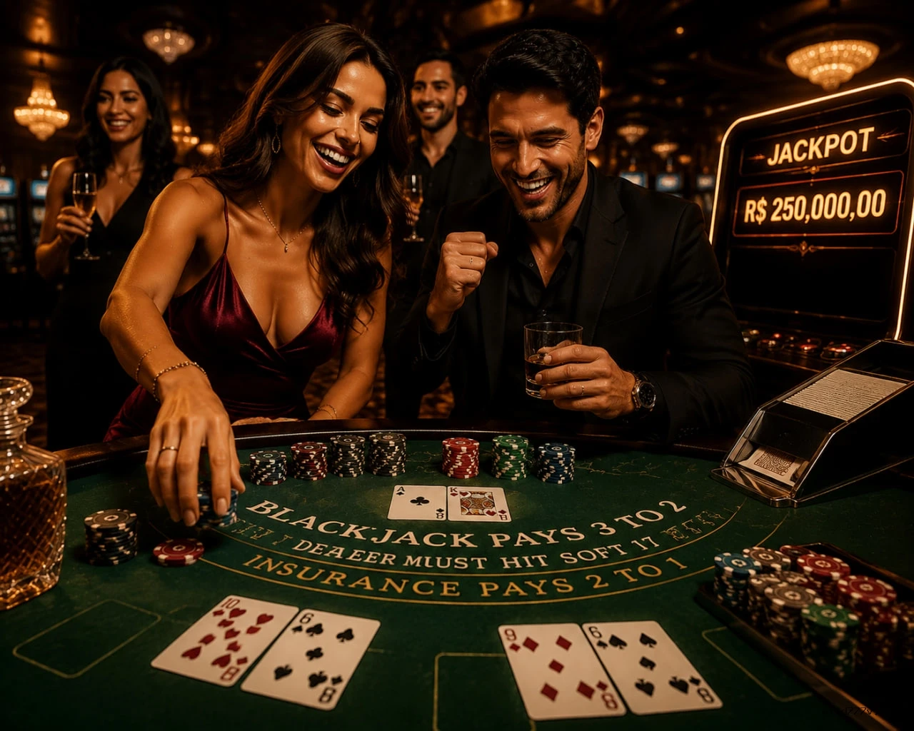 Jogos de Mesa Premium Wild777 - Blackjack, Roleta, Baccarat